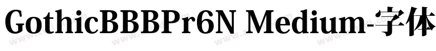 GothicBBBPr6N Medium字体转换
